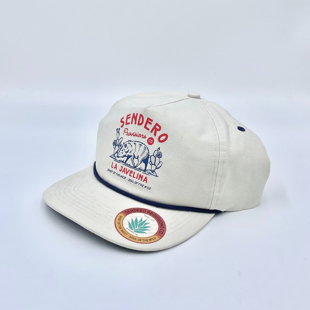 NEW Sendero Provisions La Javelina Flat Bill Rope Rodeo SnapBack Hat Adult OSFM - Picture 6 of 12